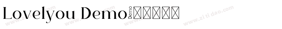Lovelyou Demo字体转换